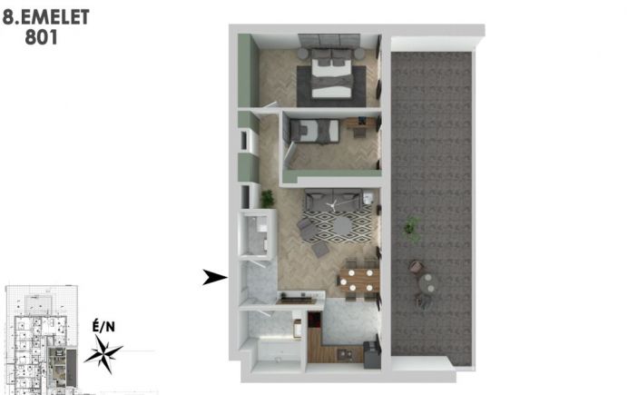 Új építésű társasház a 13.kerületben, energiatakarékos otthonokkal 801