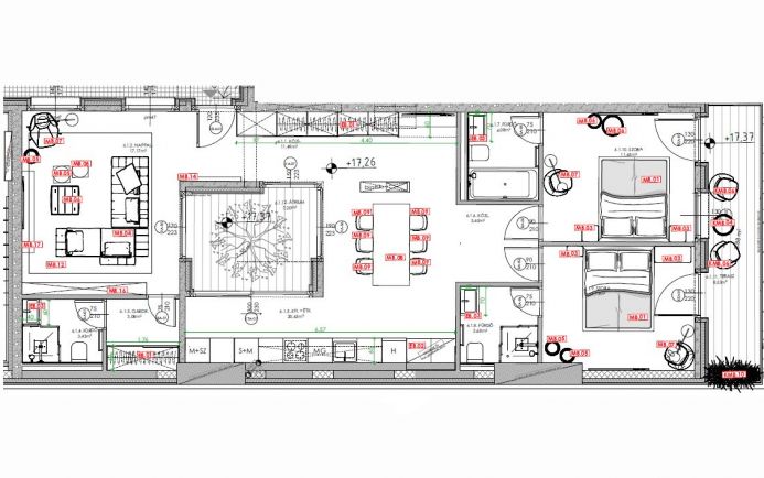 Új építésű 99 nm-es penthouse eladó a LixCity Homes-ban