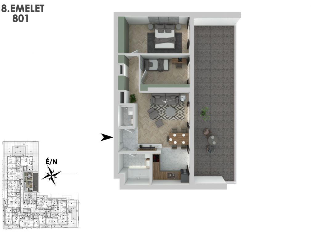 Új építésű társasház a 13.kerületben, energiatakarékos otthonokkal 801