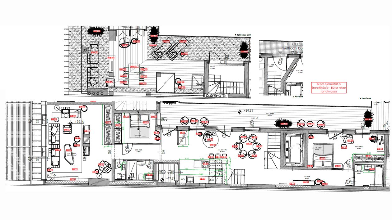 Új építésű 129 nm-es, belső kétszintes penthouse a LuxCity Homes-ban