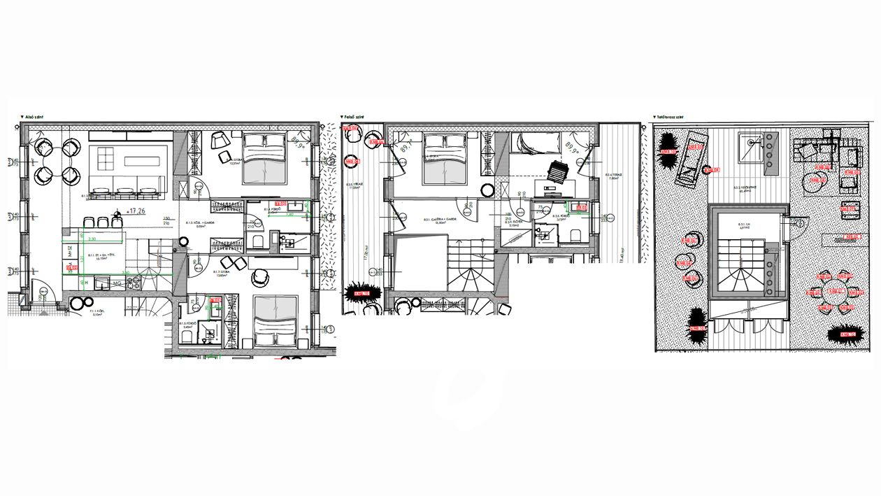 Új építésű 115 nm-es penthouse nagy terasszal eladó a LuxCity Homes-ban