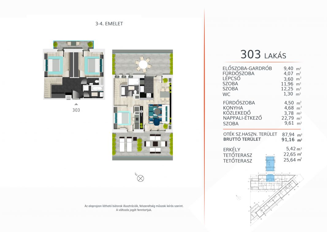 Harmadik emeleti 88 nm-es lakás eladó a XXI.kerületben