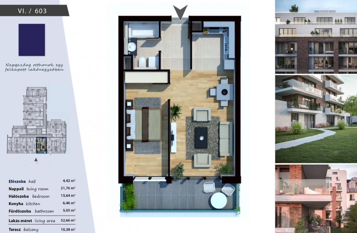 Új építésű modern, energiatakarékos lakások a XIII. kerületben 603