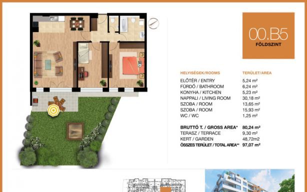 Új építésű 80 m2-es földszinti lakás eladó Óbuda déli csücskében!