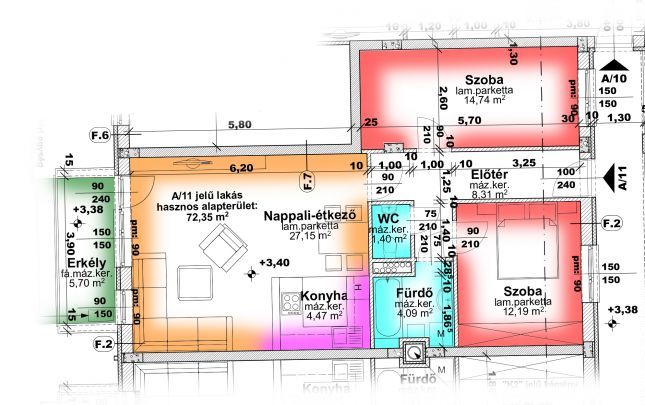 Újpest központjában új építésű 72 m2-es lakás eladó!