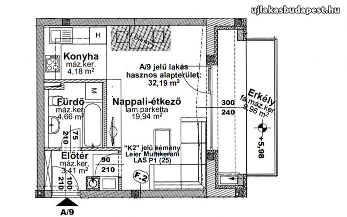 Eladó 32 nm-es lakás Újpest déli részén