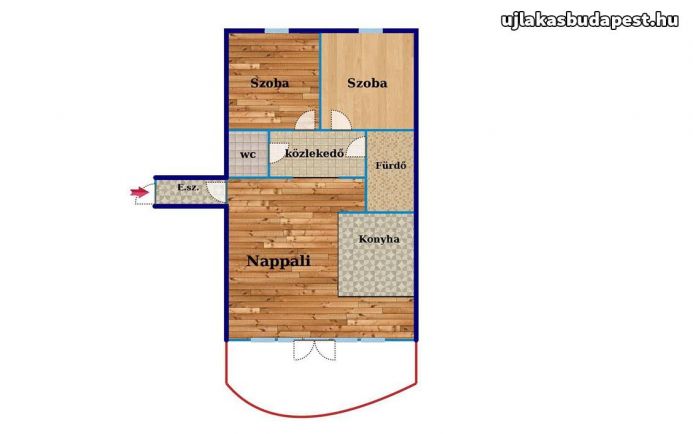 Eladó 60 nm-es új építésű lakás-LK468885