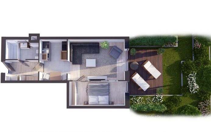 Új építésű földszinti, 49 nm-es lakás eladó Budapesten