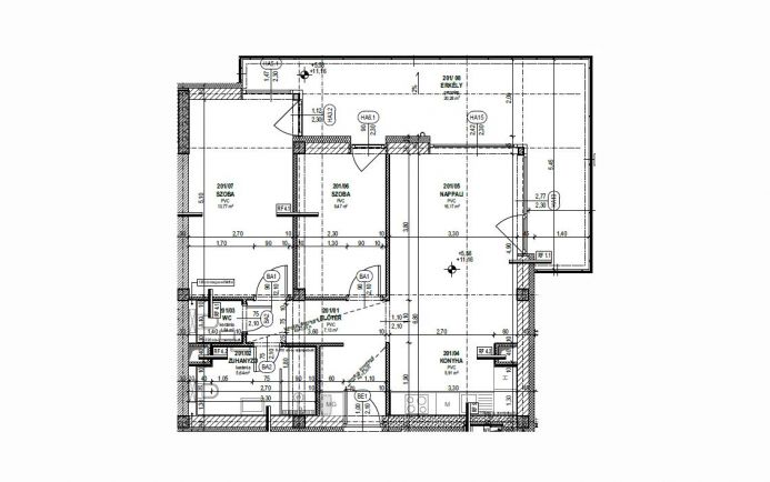 Eladó 62 nm-es, 2. emeleti, erkélyes lakás az Ezüstparton