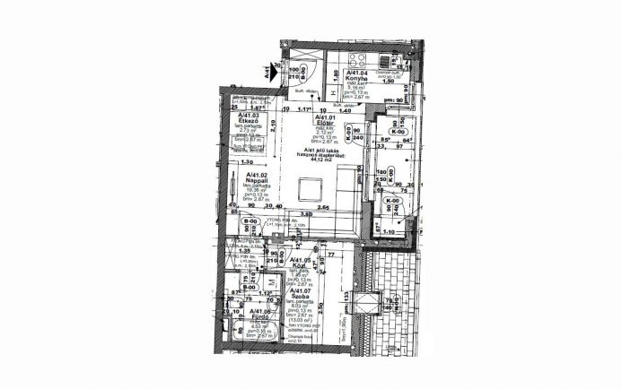 Eladó 44 nm-es, 3.emeleti lakás Újpesten