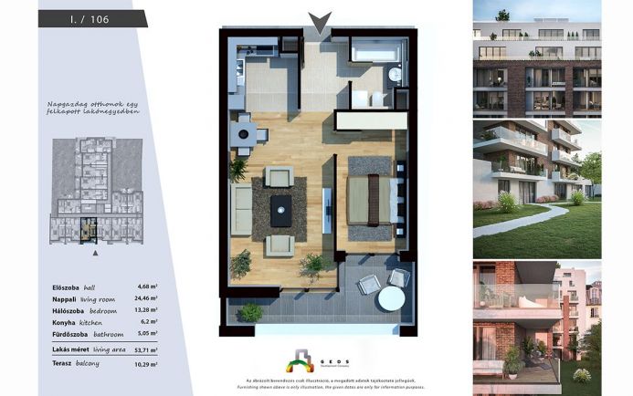Új építésű modern, energiatakarékos lakások a XIII. kerületben 106