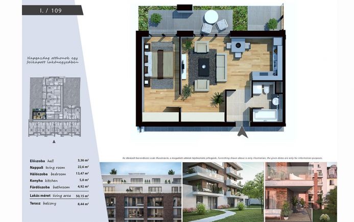 Új építésű modern, energiatakarékos lakások a XIII. kerületben 109