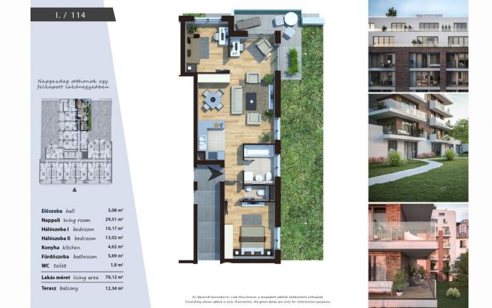 Új építésű modern, energiatakarékos lakások a XIII. kerületben 114