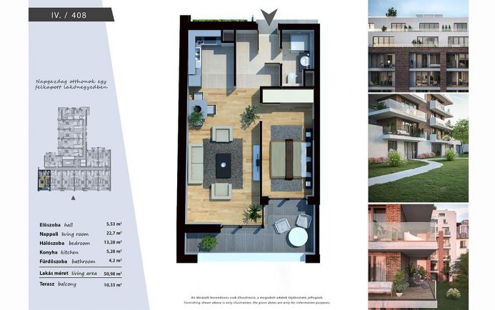 Új építésű modern, energiatakarékos lakások a XIII. kerületben 408