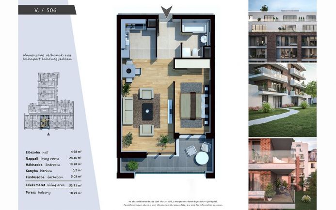 Új építésű modern, energiatakarékos lakások a XIII. kerületben 506