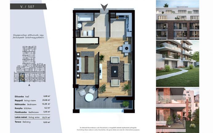 Új építésű modern, energiatakarékos lakások a XIII. kerületben 507