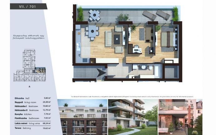 Új építésű modern, energiatakarékos lakások a XIII. kerületben 701