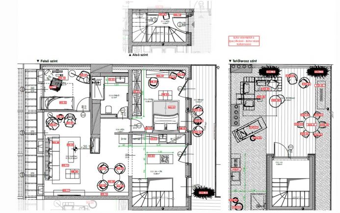 Új építésű 85 nm-es nagy teraszos penthouse lakás a LuxCity Homes-ban