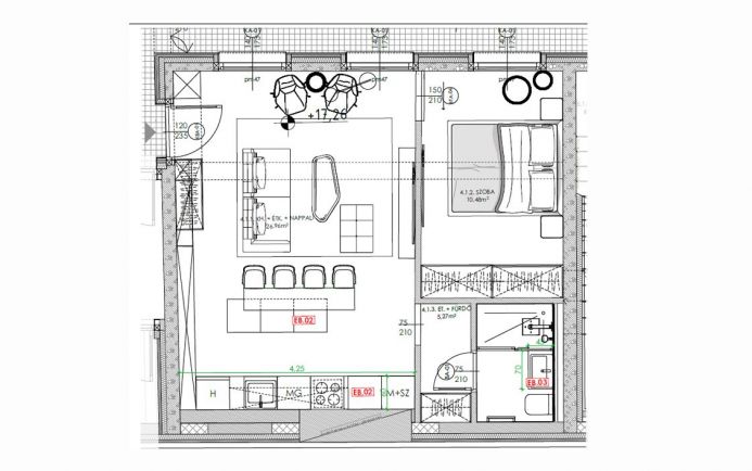 Új építésű 41 nm-es penthouse a LuxCity Homes-ban