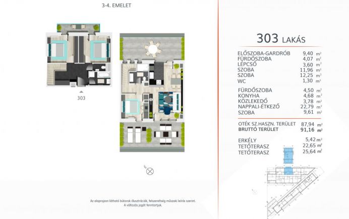 Harmadik emeleti 88 nm-es lakás eladó a XXI.kerületben