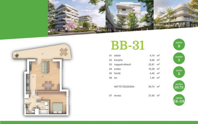 Fenntartható élet, modern otthonok Zuglóban BB-51