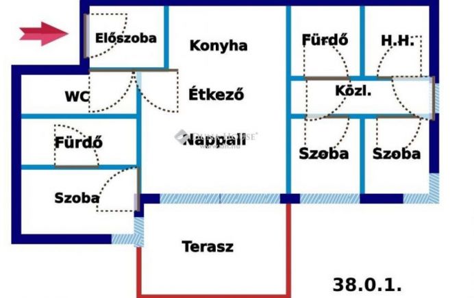 Új építésű 121 nm-es, kertkapcsolatos lakás