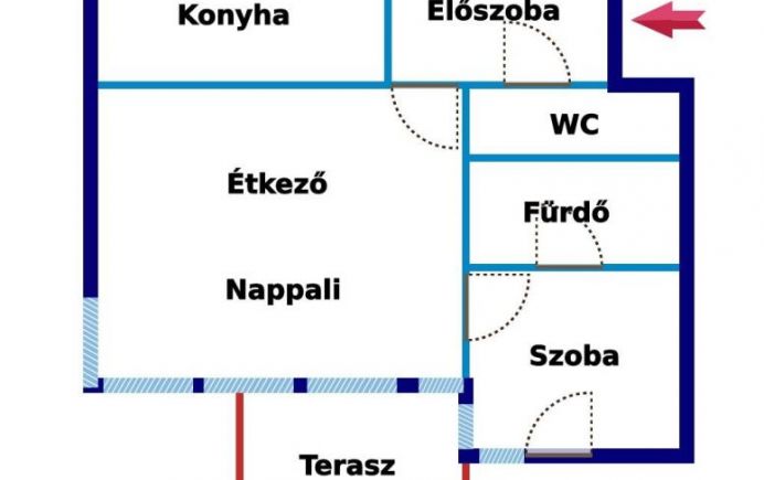 Eladó újépítésű lakás kertkapcsolattal
