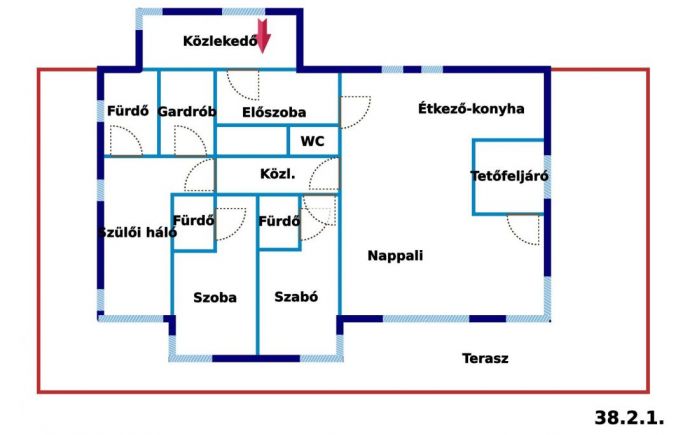 Újépítésű penthouse lakás
