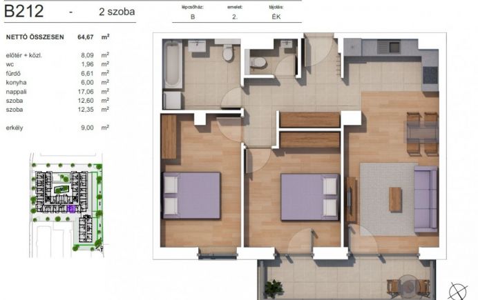 Új építésű lakás Zugló szívében B212