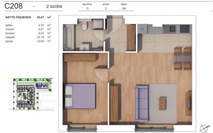 Új építésű lakás Zugló szívében C208