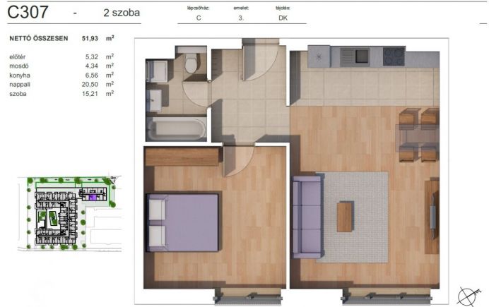 Új építésű lakás Zugló szívében C307
