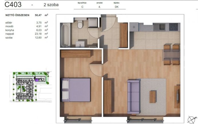 Új építésű lakás Zugló szívében C403