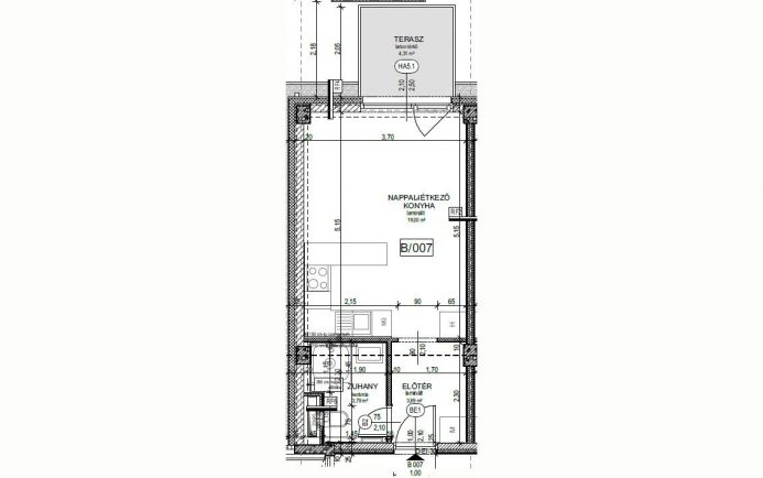 Új építésű lakás a Magdolnanegyedben B007