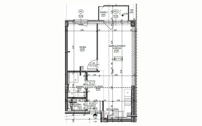 Új építésű lakás a Magdolnanegyedben B210