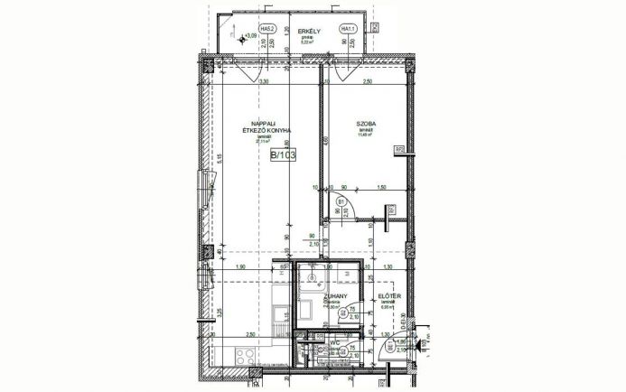 Új építésű lakás a Magdolnanegyedben B303