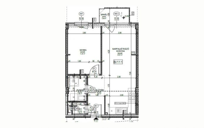 Új építésű lakás a Magdolnanegyedben B411