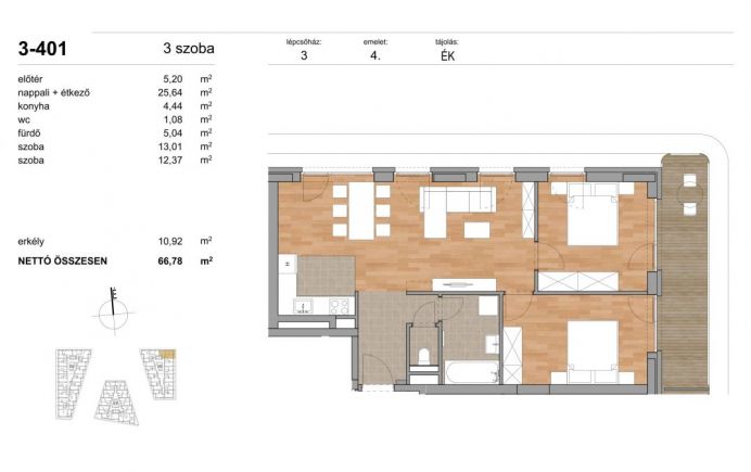 Új építésű lakások a 11. kerület Duna-partján – I. ütem 3-401