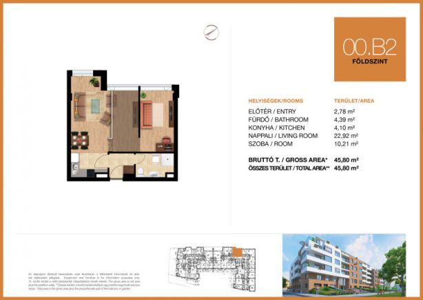Új építésű 46 m2-es földszinti lakás eladó Óbuda déli csücskében!