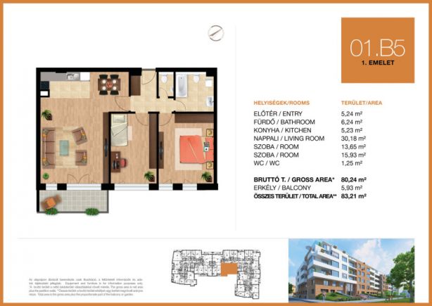 Új építésű 80 m2-es 1. emeleti lakás eladó Óbuda déli csücskében!