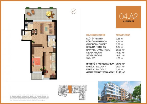 Új építésű 79 m2-es 4. emeleti lakás eladó Óbuda déli csücskében!