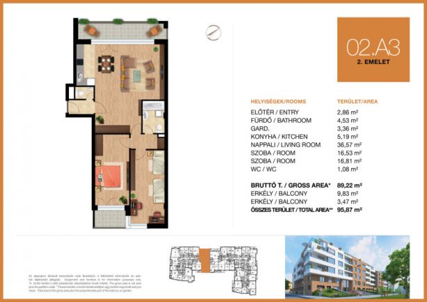 Új építésű 89 m2-es 2. emeleti lakás eladó Óbuda déli csücskében!