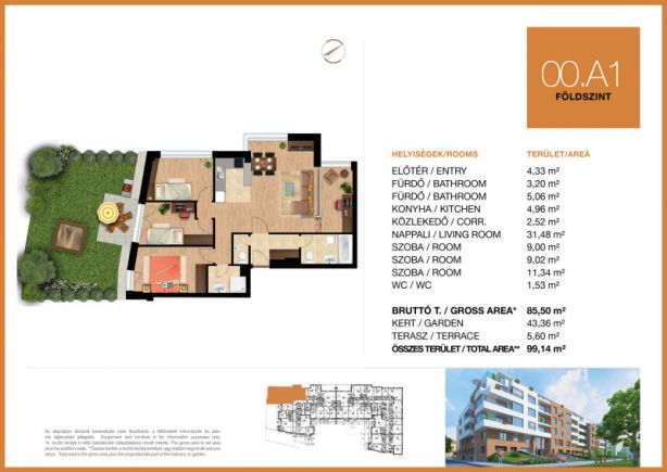 Új építésű 85 m2-es földszinti lakás eladó Óbuda déli csücskében!