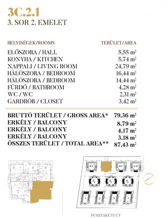 Új építésű 79 m2-es 2. emeleti lakás Csillaghegyen eladó!
