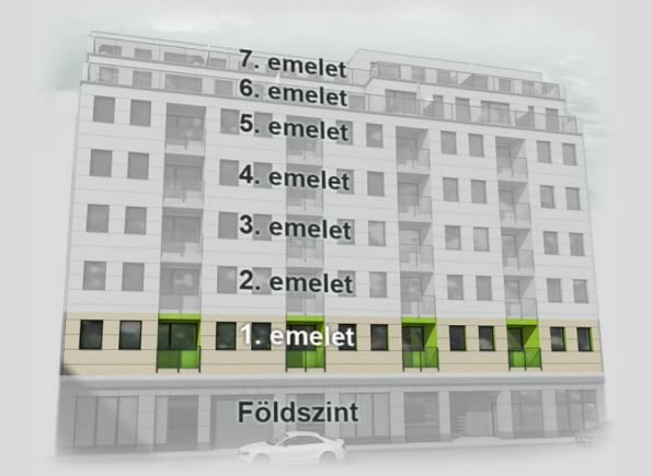 Eladó új építésű 54 nm-es lakás a Blaha Lujza tér közelében