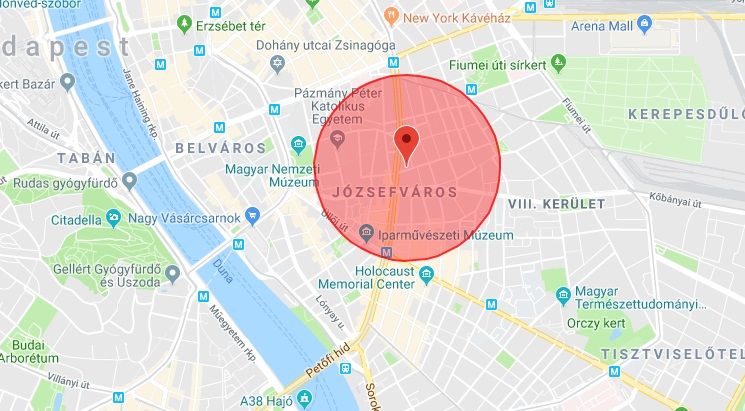Eladó 61 nm-es, 2+1 szobás lakás a Rákóczi térnél