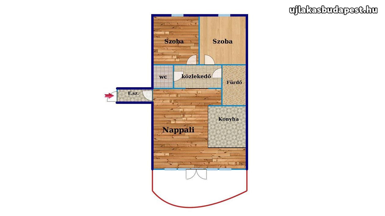 Eladó 60 nm-es új építésű lakás-LK468885