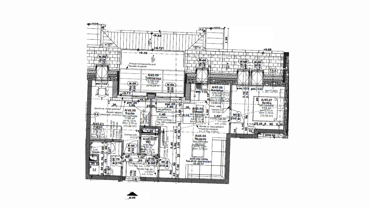 Eladó 55 nm-es, 3.emeleti lakás Újpesten