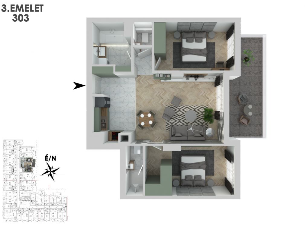 Új építésű társasház a 13.kerületben, energiatakarékos otthonokkal 303