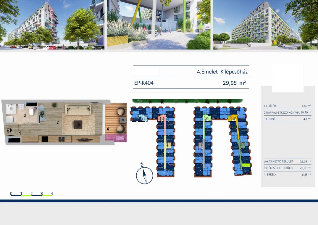 Új építésű 30 nm-es lakás az E11 társasházban