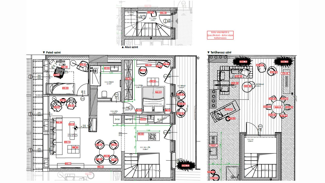 Új építésű 85 nm-es nagy teraszos penthouse lakás a LuxCity Homes-ban